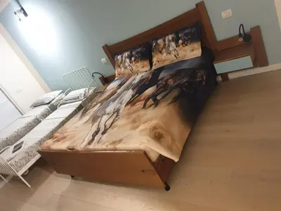 Letto o letti in una camera di Ranch borgo bella vita