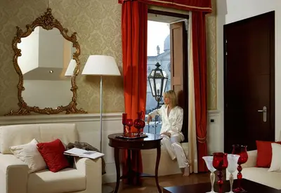 Area soggiorno di Ruzzini Palace Hotel