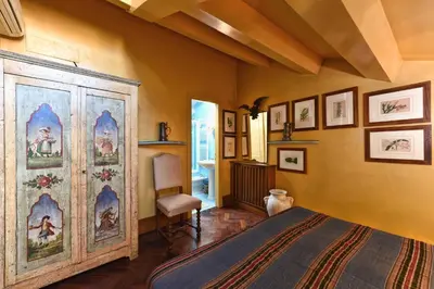 Letto o letti in una camera di San Marco Elegante Panoramico Esclusivo 2 bagni
