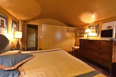 Letto o letti in una camera di San Marco Elegante Panoramico Esclusivo 2 bagni