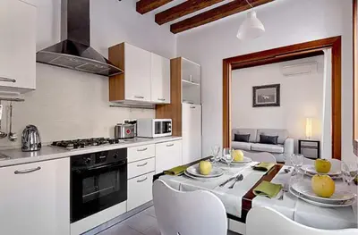 Cucina o angolo cottura di Salmaso Apartments