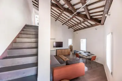 Area soggiorno di Palazzo '900 Design Flats - Il Prato