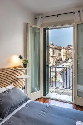Letto o letti in una camera di Suite Palladiana, la migliore vista di Vicenza