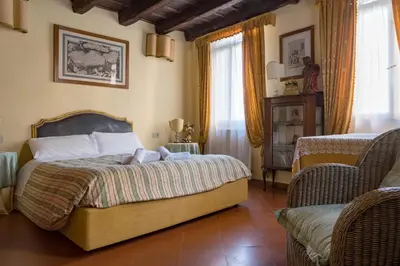 Letto o letti in una camera di Ca' Donzella, Rialto