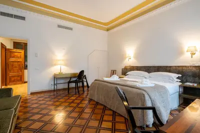 Letto o letti in una camera di Ca' del Glicine