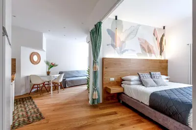 Letto o letti in una camera di Fully furnished apartment-Treviso center
