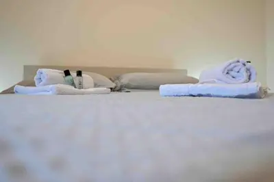 Letto o letti in una camera di -Free Parking & Wifi- 10 minuti dal centro
