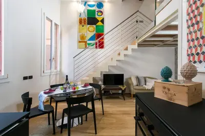 Area soggiorno di Angels' Loft