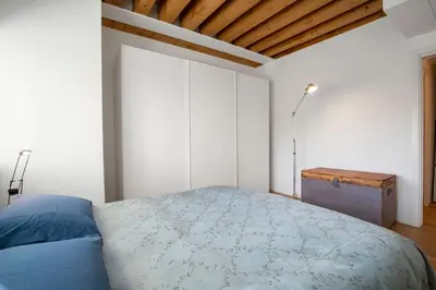 Letto o letti in una camera di Mel House