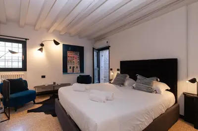 Letto o letti in una camera di Casa Lorenzo_VeniseJeTaime