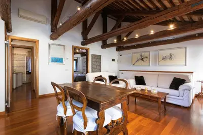 Area soggiorno di San Marco Luxury Loft with Terrace