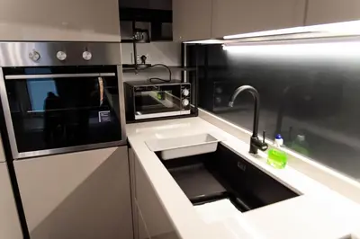 Cucina o angolo cottura di Moderno Appartamento 140 Bassano Centro
