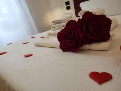 Letto o letti in una camera di Dimora in Prato