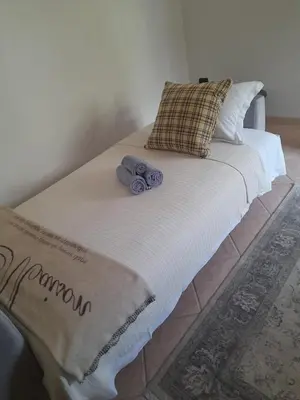 Letto o letti in una camera di Sole dei Colli