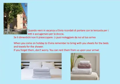 Letto o letti in una camera di Palazzina Elvira
