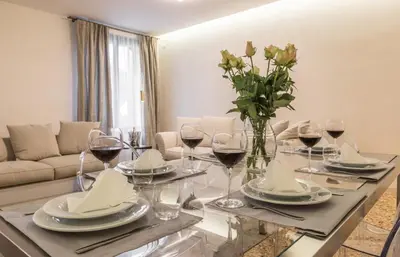 Area soggiorno di Scaleter - a fine luxury apartment in Palazzo with canal view