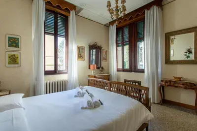 Letto o letti in una camera di Villa Corrado - ground floor apartment