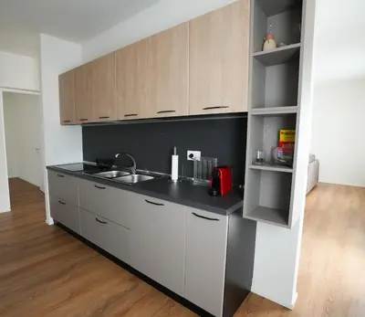 Cucina o angolo cottura di G83Home-Appartamento moderno in zona Fiera