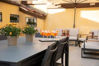 Area soggiorno di Casa del Carro 2 Grand Terrace Apartment