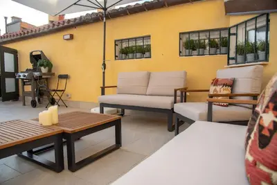 Area soggiorno di Casa del Carro 2 Grand Terrace Apartment