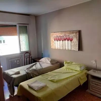 Letto o letti in una camera di Daniele's flat in Venice Mestre