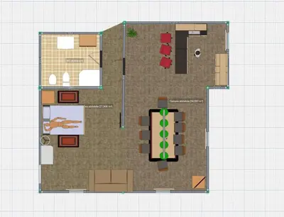Planimetria di Billiard House