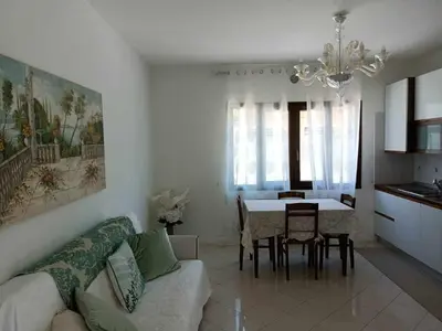 Area soggiorno di Berto's house tra mare e laguna