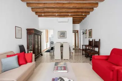 Area soggiorno di PALAZZO SAN SAMUELE - elegant apartment in San Marco
