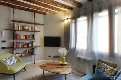TV o dispositivi per l'intrattenimento presso Domus Biennale, Modern apartment in Venice centre.