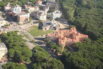 Vista aerea di Bright apartment close to the beach